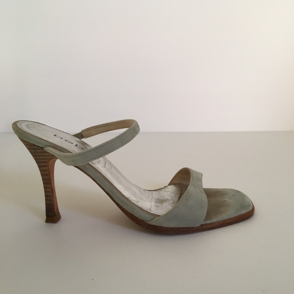 Bebe Blue Suede Sandals - Picture 2 of 4